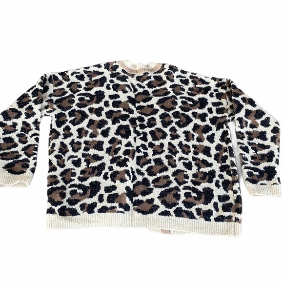 Anthropologie Line and Dot Luella Leopard Cardigan - Picture 9 of 9